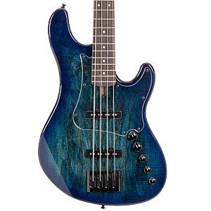 Cort GB Fusion 4 BB 4 String Electric Bass with Bag, Blue Burst