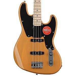 Squier Paranormal 54 Jazz Bass Electric Guitar, Butterscotch Blonde New 2021