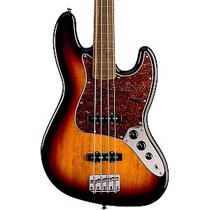 Squier Classic Vibe 60s Jazz Bass Fretless Guitar, Laurel FB New 2021