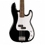 Squier Sonic Precision Bass Guitar w/White Pickguard, Laurel FB, Black