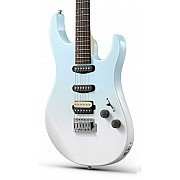 Donner DMT 66 Electric Guitar with Ceramic Single Coil, Blue White Gradient