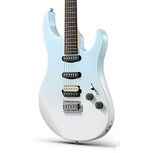 Donner DMT 66 Electric Guitar with Ceramic Single Coil, Blue White Gradient