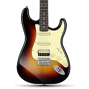 Donner DST 600 6 String Electric Guitar with HSS Pickup, Sunburst