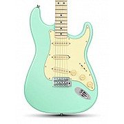 Donner DST 600 6 String Electric Guitar with SSS Pickup, Surt Green