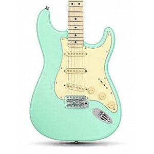 Donner DST 600 6 String Electric Guitar with SSS Pickup, Surt Green