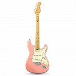 Donner DST 600 6 String Electric Guitar with SSS Pickup, Shell Pink