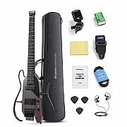 Donner HUSH X PRO Smart Travel Guitar Headless Versatile Preset, Midnight Glow 