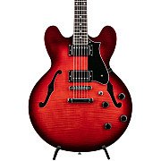 Heritage Ascent+ Collection H 535 Electric Guitar, Scarlet Red Burst