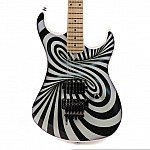 Kramer Baretta Custom Graphics Series The '84 The Illusionist 3D, Black and White Swirl