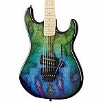 Kramer Baretta Custom Graphics Viper Electric Guitar, Snakeskin Green Blue Fade