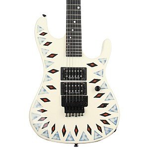 Kramer NightSwan Electric Guitars, Vintage White with Aztec Marble Graphic