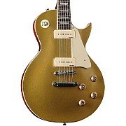 Vintage V100GT Reissued Series Electric Guitar with P90's, Gold Top