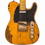 Vintage V52 ICON Electric Guitar Distressed Butterscotch