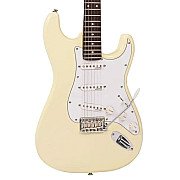 Vintage V6VW ReIssued Electric Guitar, Vintage White