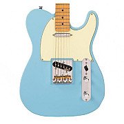 Vintage V75LB ReIssued Electric Guitar, Laguna Blue