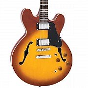 Vintage VSA500HB Semi Hollow Honey Burst Electric Guitar 
