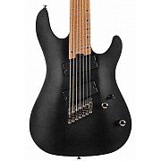 Cort KX307 Multi Scale 7 String Electric Guitar, Open Pore Black