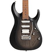 Cort X700 Triality OPBB Electric Guitar with Bag, Open Pore Black Burst