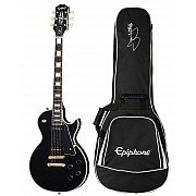 Epiphone Les Paul Custom P90 Limited Edition Electric Guitar with Premium Gig Bag, Ebony