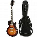 Epiphone Les Paul Standard 50s Figured Bourbon Burst Electric Guitar with Gig Bag