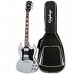 Epiphone SG Standard Silver Mist Electric Guitar with Gig Bag