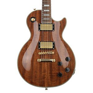 Epiphone Les Paul Custom Koa Limited Edition Electric Guitar, Natural