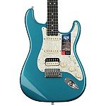 Fender American Elite Stratocaster HSS Shawbucker Ebony FB, Ocean Turquoise Electric Guitar