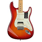 Fender American Ultra Stratocaster HSS with Maple Fingerboard, Plasma Red Burst 