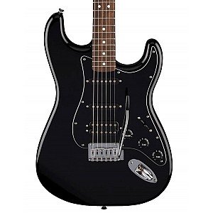 Fender Standard Stratocaster HSS Electric Guitar Laurel FB, Black Made in Indonesia
