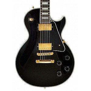 Gibson Custom Les Paul Custom Ebony with Ebony Fingerboard Gloss in Ebony with Case