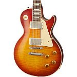 Gibson Custom 1959 Les Paul Standard Reissue VOS Electric Guitar with Case, Washed Cherry Sunburst 
