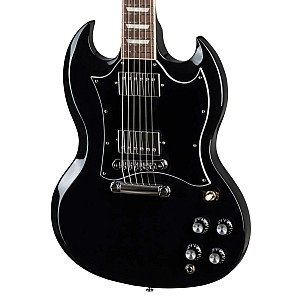 Gibson SG Standard Electric Guitar with Gig Bag, Ebony