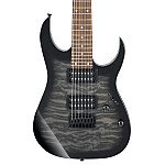 Ibanez GRG7221QA TKS 7 String Electric Guitar, Transparent Black Sunburst