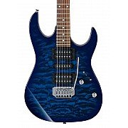Ibanez GRX70QA TBB GIO Electric Guitar, Transparent Blue Burst