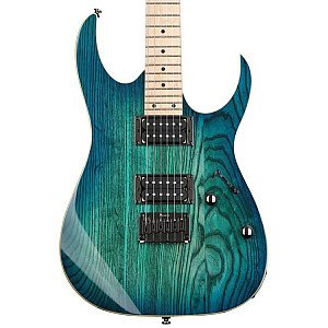 Ibanez RG421AHM BMT Electric Guitar with Ash Body, Maple Neck, Blue Moon Burst