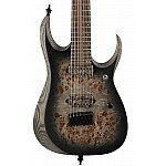 Ibanez RGD71ALPA Axion Label Electric Guitar, Charcoal Burst Black Flat