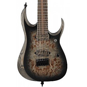 Ibanez RGD71ALPA Axion Label Electric Guitar, Charcoal Burst Black Flat