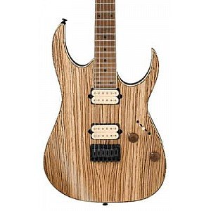 Ibanez RGEW521MZW-NTF Zebrawood Electric Guitar - Natural Flat