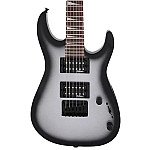 Jackson Dinky Minion JS1X Electric Guitar, Amaranth FB, Metallic Silver Burst