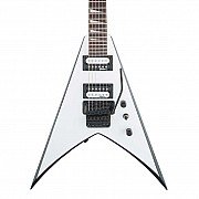 Jackson King V JS32T White with Black bevels Electric Guitar 