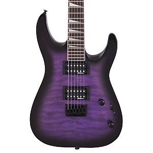 Jackson Dinky Arch Top JS32Q DKA HT Electric Guitar, Amaranth FB, Transparent Purple Burst