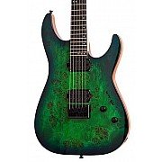 Schecter C6 Pro 6 String Electric Guitar, Aqua Burst