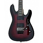Schecter Demon 6 FR Electric Guitar, Crimson Red Burst