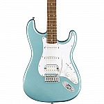Squier FSR Affinity Stratocaster HSS Electric Guitar, Laurel FB, Ice Blue Metallic