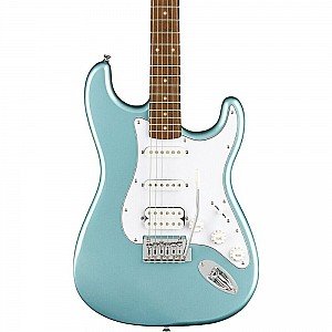 Squier FSR Affinity Stratocaster HSS Electric Guitar, Laurel FB, Ice Blue Metallic