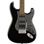 Squier FSR Affinity Stratocaster HSS Electric Guitar, Laurel FB, Metallic Black