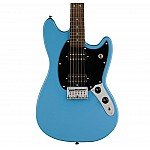 Squier Sonic Mustang HH Electric Guitar w/Black Pickguard, Laurel FB, California Blue