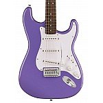 Squier Sonic Stratocaster Electric Guitar w/White Pickguard, Laurel FB, Ultraviolet