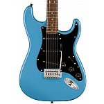 Squier Sonic Stratocaster Electric Guitar w/Black Pickguard, Laurel FB, California Blue