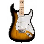 Squier Sonic Stratocaster Electric Guitar w/White Pickguard, Maple FB, 2-Color Sunburst